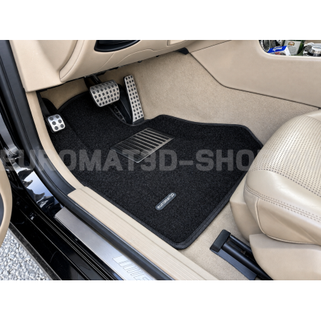 Текстильные 3D коврики Euromat3D Lux в салон для Mercedes CLS-Class (W218) (2011-2017) № EM3D-003505