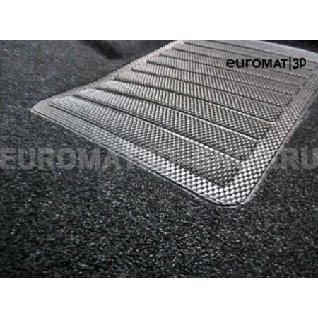 Текстильные 3D коврики Euromat3D Business в салон для Volkswagen Polo (2020-) № EMC3D-004508